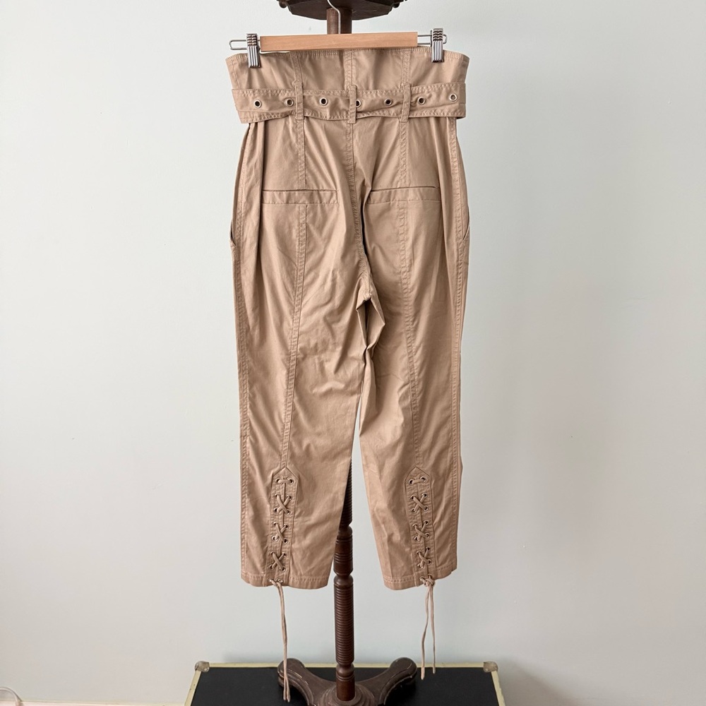 ✨ Marissa Webb Gia Pant Sandshell High Waist Paperbag Utility Pant Size 6 ✨ - Picture 4 of 12